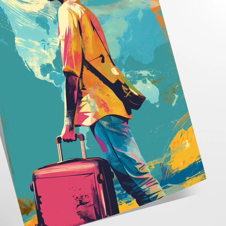 Pop Art Print 2 Travel Poster High Quality Frame Premium Print Home Decor Color