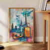 space eye pop art poster vibrant green blue tones wall room unique gift lovers stunning piece contemporary style classic imagery unframed options