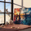 space vibrant pop art poster green gray hues wall unique gift print room modern charm style unframed options standout addition collection