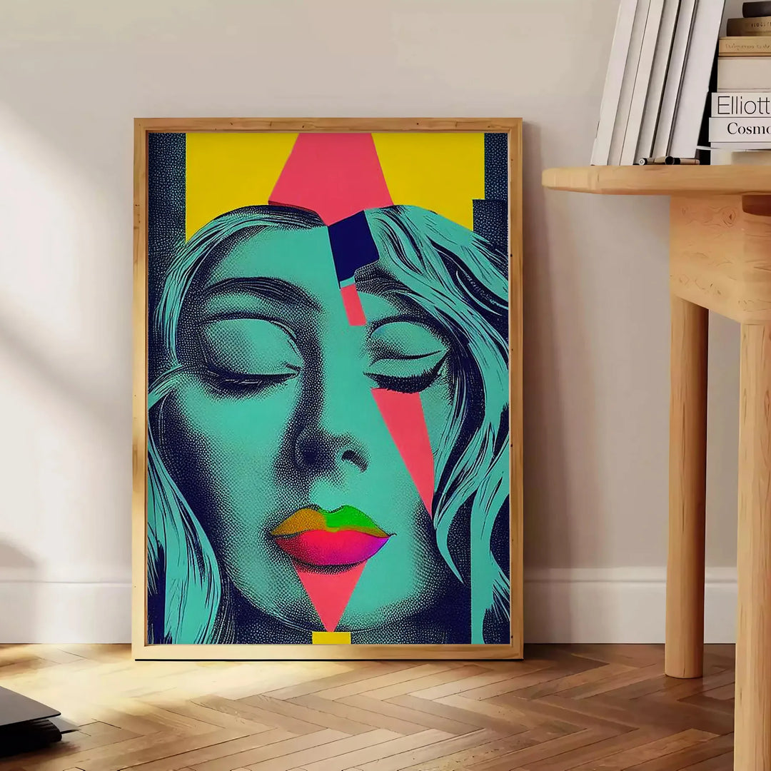 Pop Woman Art Travel Poster High Quality Frame Premium Print Home Decor Color