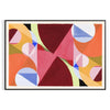 vibrant popular art eye poster warm shades orange brown touch creativity space unique wall excellent gift occasion style available