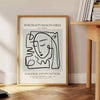 space Portraits Imaginaires Maximalist poster black white masterpiece blends imagination bold design perfect modern interior striking wall art gift A4 cm A0 sizes