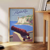 essence Puerto Rico travel poster vibrant brown green hues artwork tropical flair space unique gift wall art USA charm standalone print