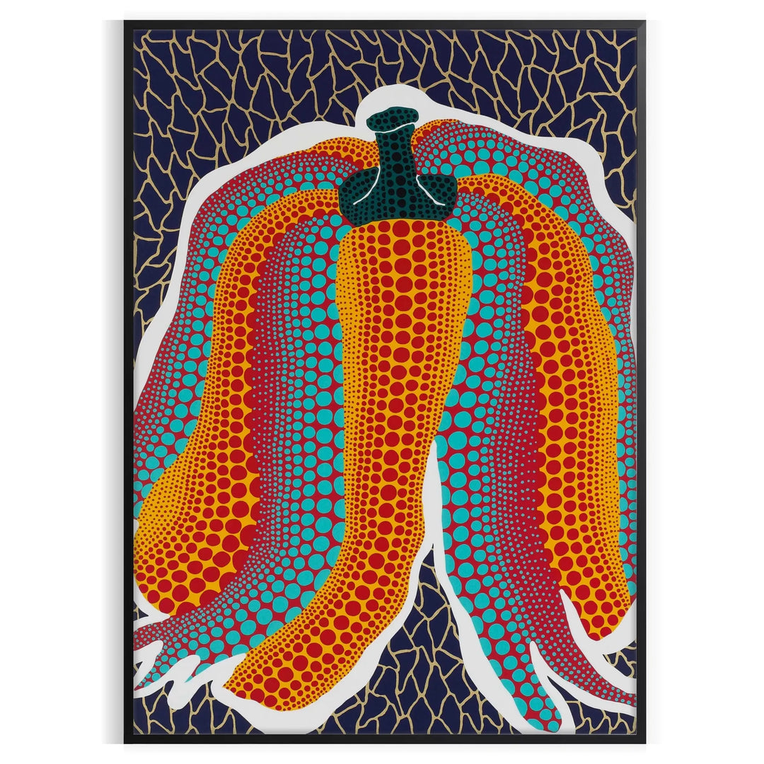 Pumpkin Yayoi Kusama Art Print 1 Travel Poster High Quality Frame Premium Print Home Decor Color