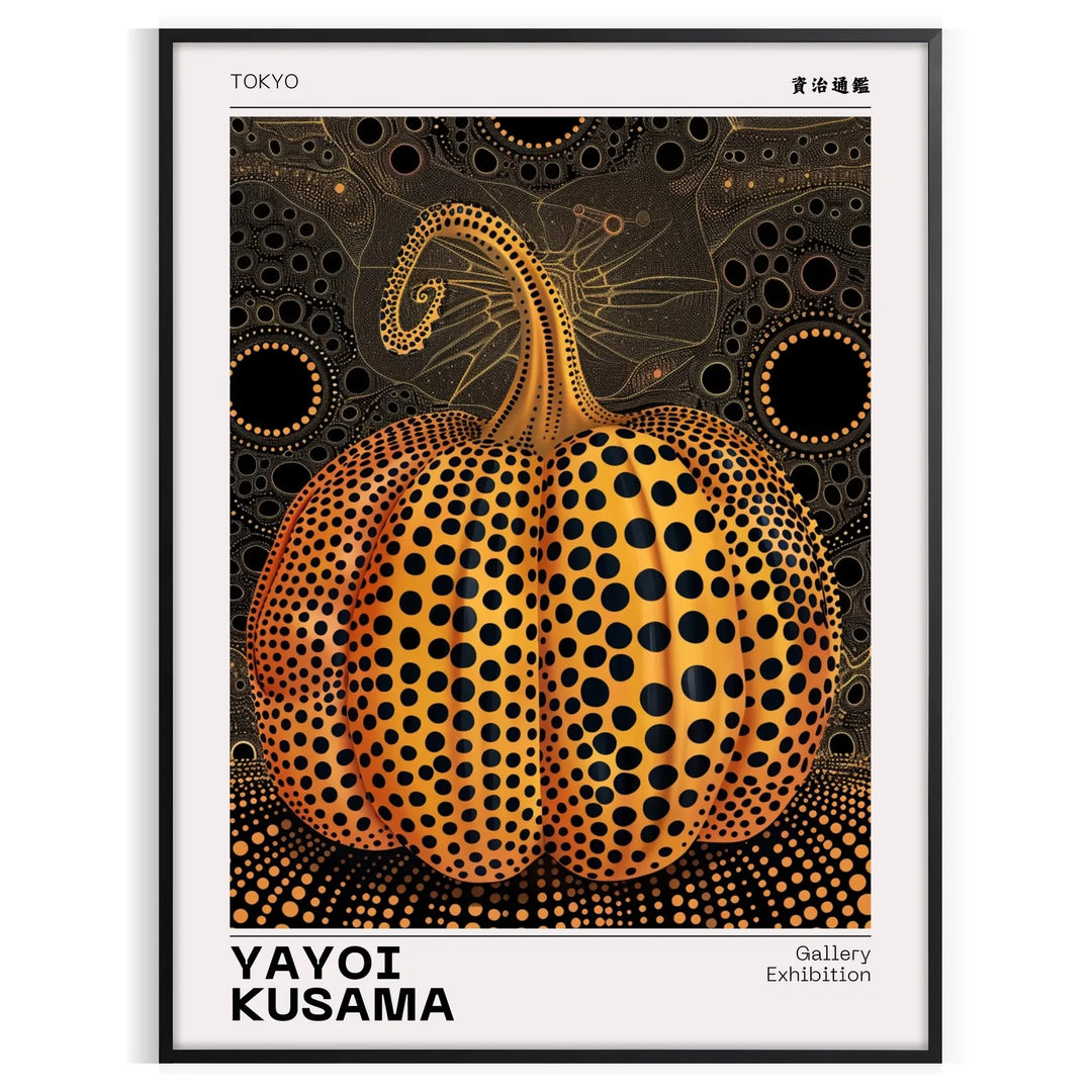 Pumpkin Yayoi Kusama Poster 1 Travel Poster High Quality Frame Premium Print Home Decor Color