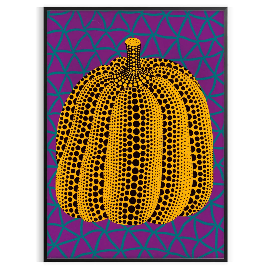 Pumpkin Yayoi Kusama Print 2 Travel Poster High Quality Frame Premium Print Home Decor Color