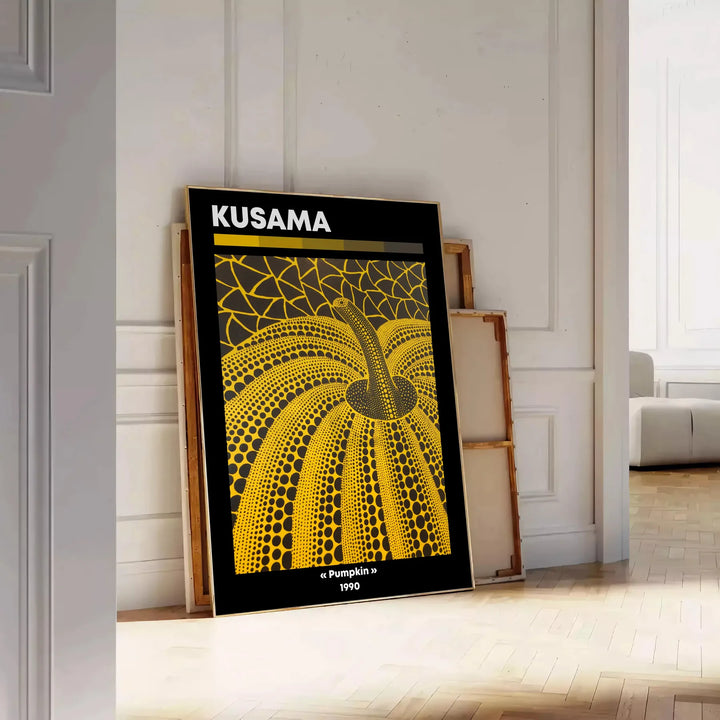 Pumpkin Yayoi Kusama Art 1 Travel Poster High Quality Frame Premium Print Home Decor Color