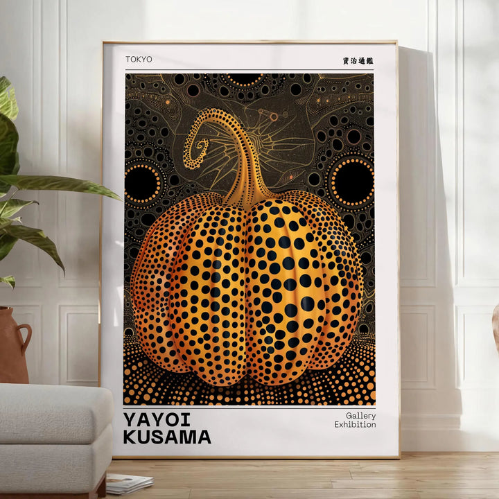 Pumpkin Yayoi Kusama Poster 1 Travel Poster High Quality Frame Premium Print Home Decor Color