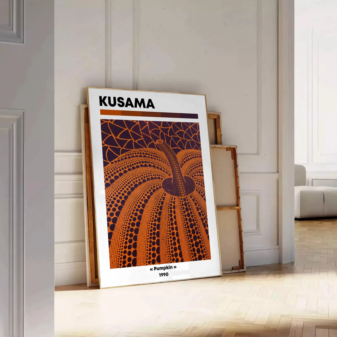 Pumpkin Yayoi Kusama Poster 2 Travel Poster High Quality Frame Premium Print Home Decor Color