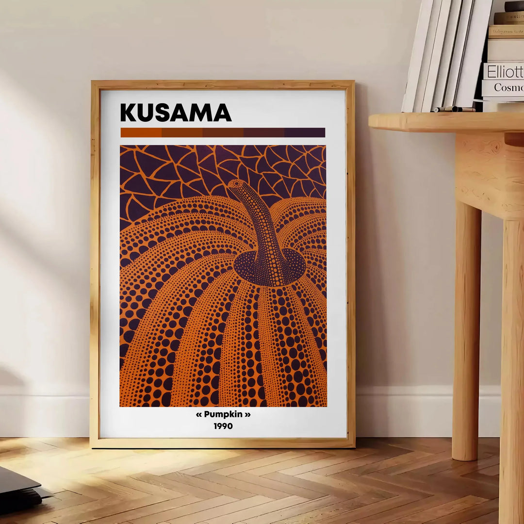 Pumpkin Yayoi Kusama Poster 2 Travel Poster High Quality Frame Premium Print Home Decor Color