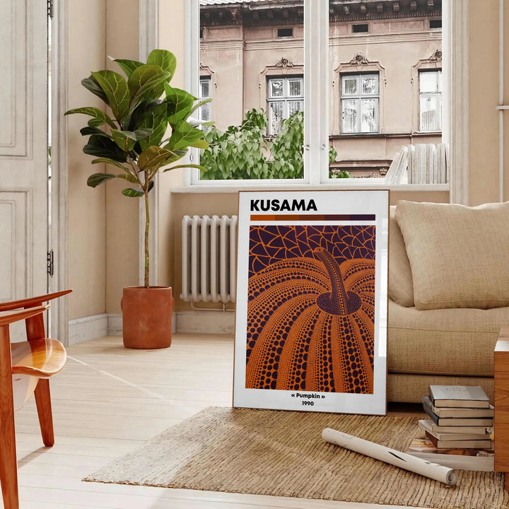 Pumpkin Yayoi Kusama Poster 2 Travel Poster High Quality Frame Premium Print Home Decor Color