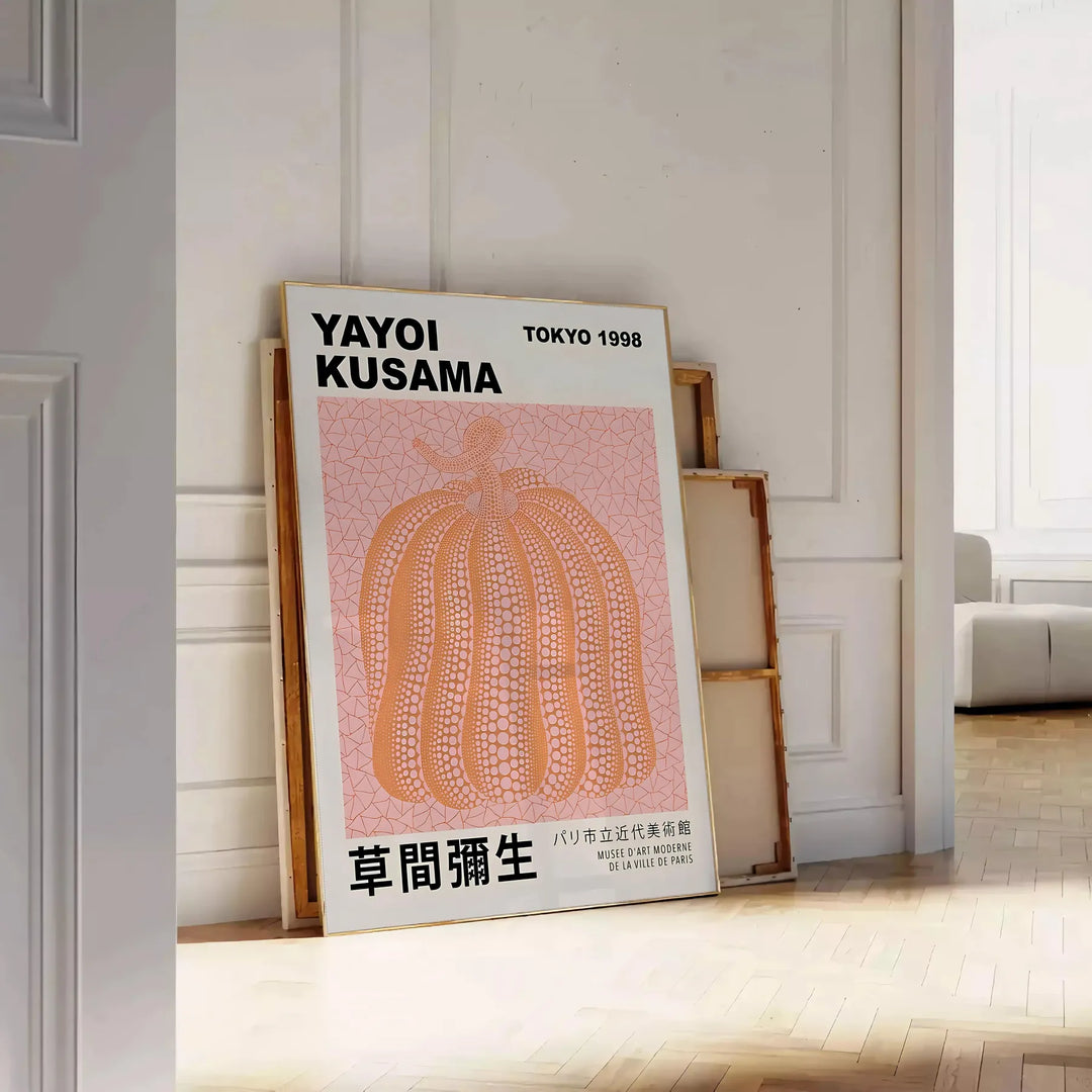 Pumpkin Yayoi Kusama Print 1 Travel Poster High Quality Frame Premium Print Home Decor Color