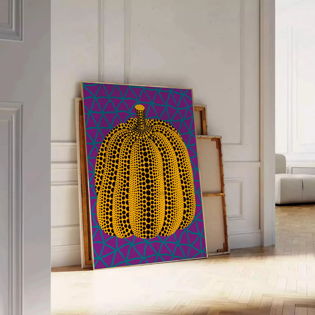 Pumpkin Yayoi Kusama Print 2 Travel Poster High Quality Frame Premium Print Home Decor Color