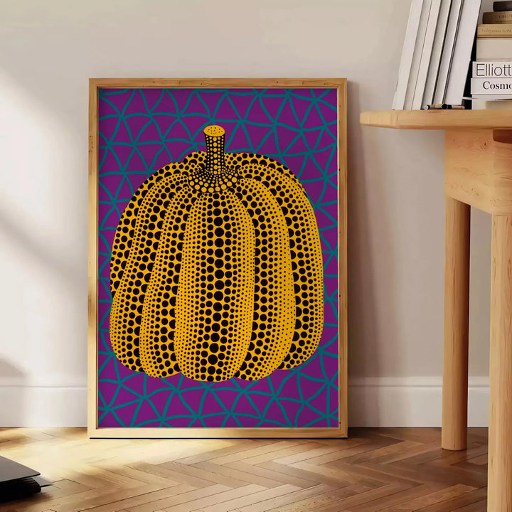 Pumpkin Yayoi Kusama Print 2 Travel Poster High Quality Frame Premium Print Home Decor Color