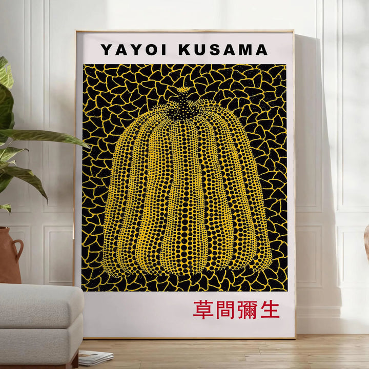 Pumpkin Yayoi Kusama Print 3 Travel Poster High Quality Frame Premium Print Home Decor Color