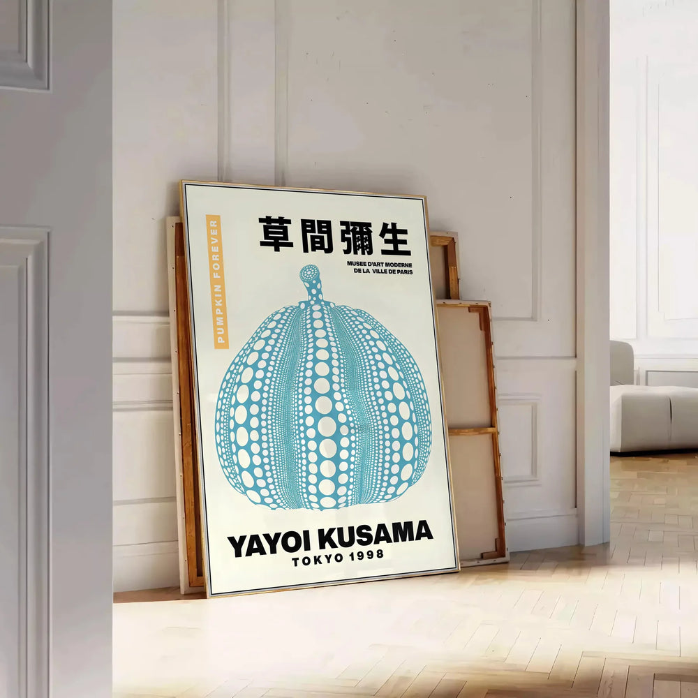 Pumpkin Yayoi Kusama Wall Print Travel Poster High Quality Frame Premium Print Home Decor Color