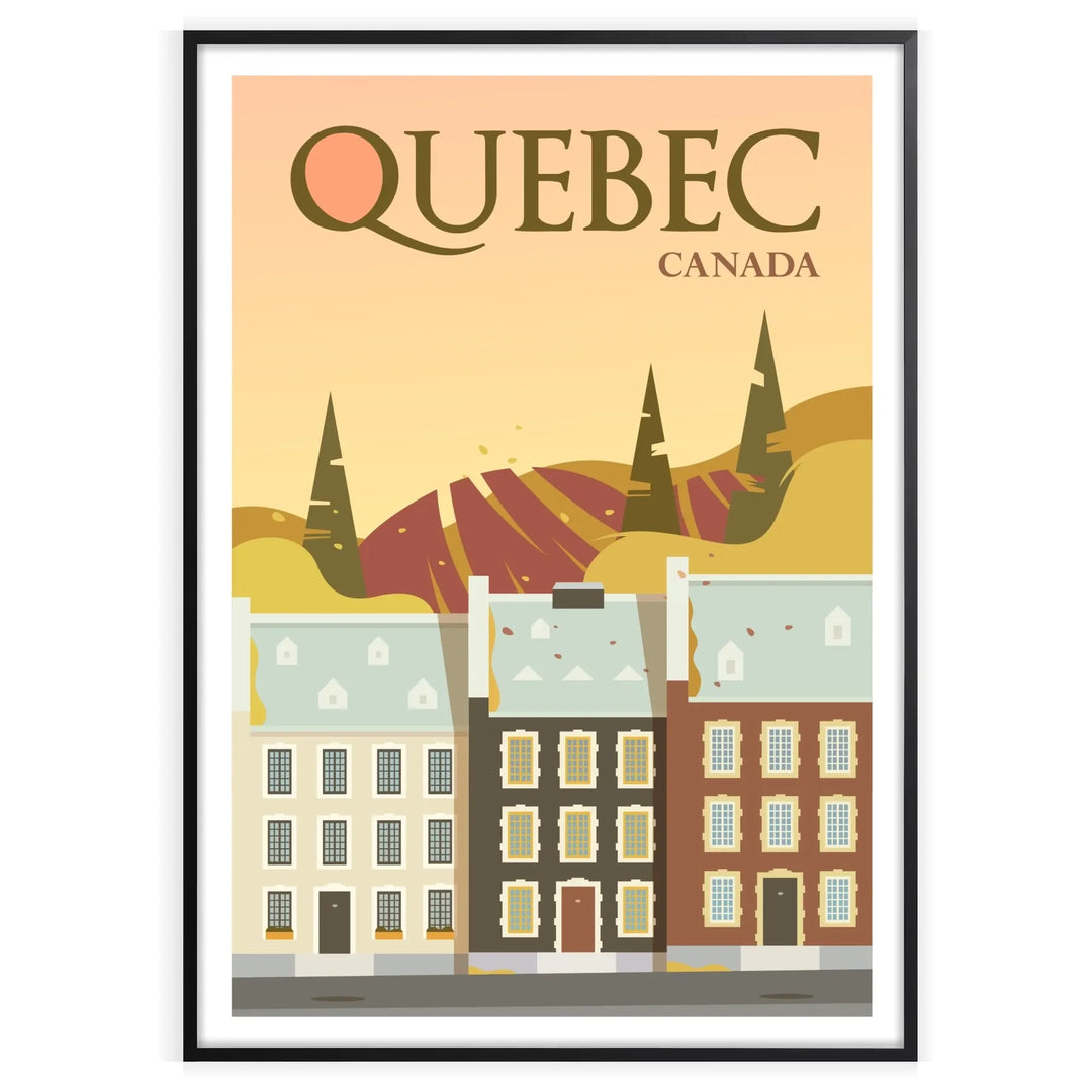 Quebec Print Wall Art Poster home deco premium print affiche locadina wall art home office vintage decoration