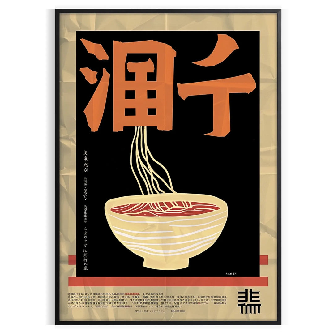 Ramen Kitchen Print Travel Poster High Quality Frame Premium Print Home Decor Color