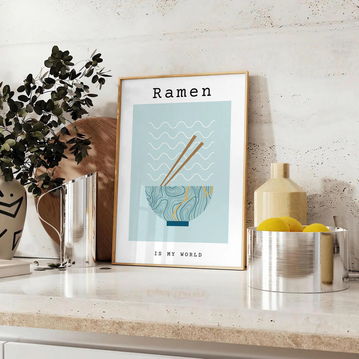 Ramen Kitchen Art 1 Travel Poster High Quality Frame Premium Print Home Decor Color