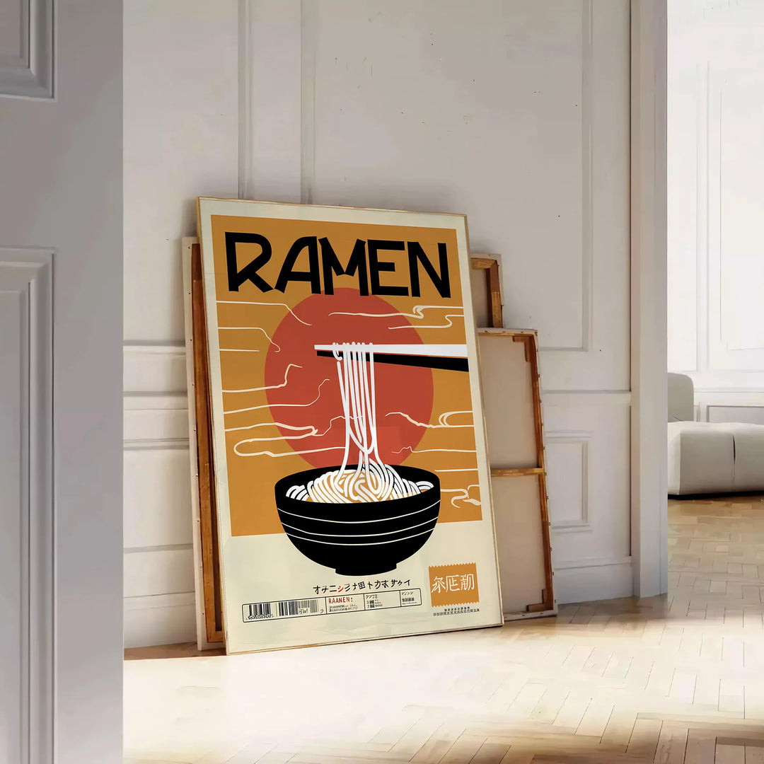 Ramen Kitchen Art Travel Poster High Quality Frame Premium Print Home Decor Color