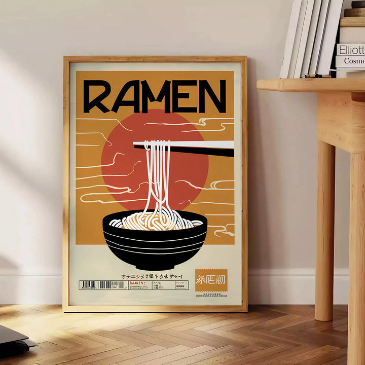 Ramen Kitchen Art Travel Poster High Quality Frame Premium Print Home Decor Color