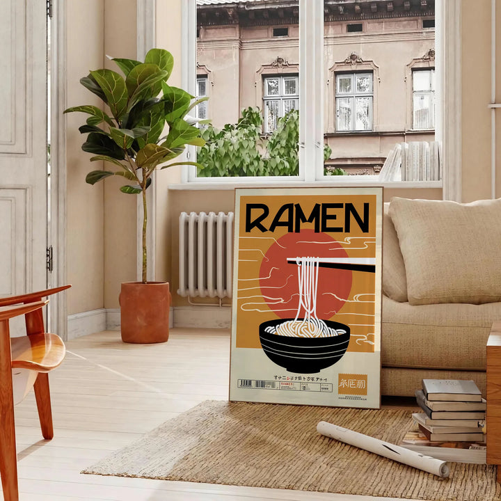 Ramen Kitchen Art Travel Poster High Quality Frame Premium Print Home Decor Color