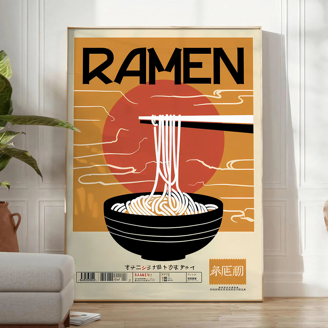 Ramen Kitchen Art Travel Poster High Quality Frame Premium Print Home Decor Color