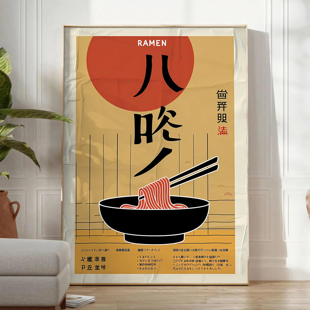 Ramen Kitchen Poster 3 Travel Poster High Quality Frame Premium Print Home Decor Color