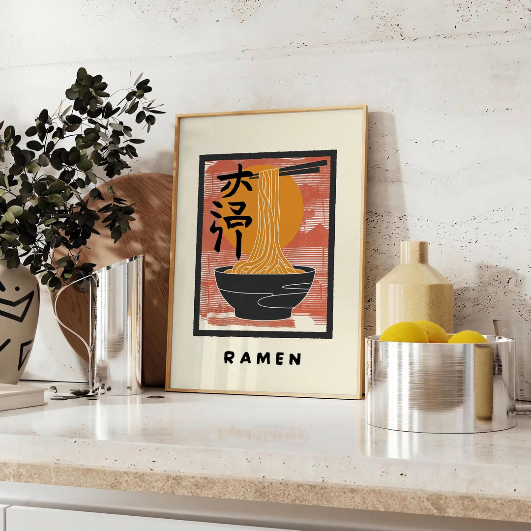 Ramen Kitchen Poster 4 Travel Poster High Quality Frame Premium Print Home Decor Color