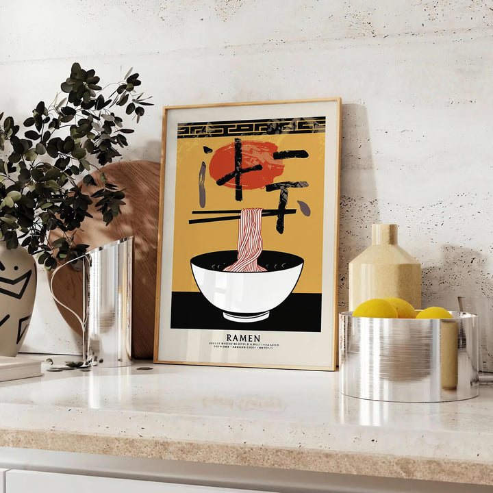 Ramen Kitchen Poster Travel Poster High Quality Frame Premium Print Home Decor Color