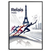 upcoming Paris Olympics captivating Relai Plus Clair poster stunning wall art perfect gift sports enthusiasts vibrant addition space sizes A4 cm A0