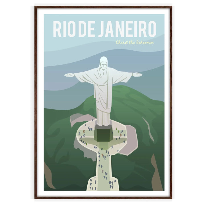 Affiche de voyage imprimée Rio de Janeiro