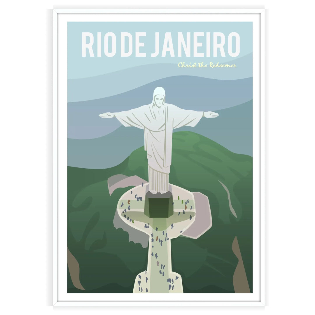 Affiche de voyage imprimée Rio de Janeiro