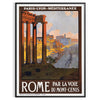enchanting Rome Par La Voie Du Mont Cenis poster captivating piece wall art stunning black green palette unique gift artwork elegance space unframed options