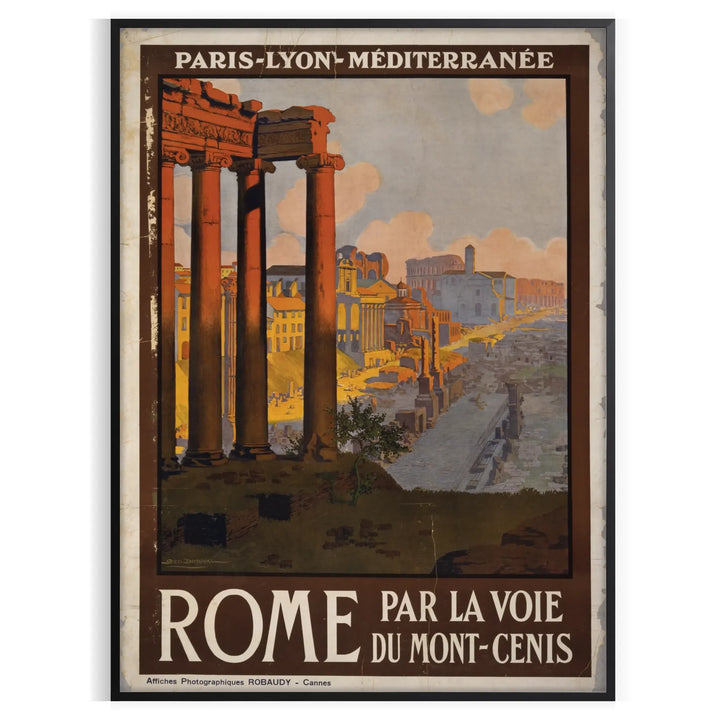 Affiche de voyage de Rome Impression artistique 