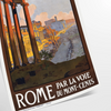 enchanting Rome Par La Voie Du Mont Cenis poster captivating piece wall art stunning black green palette unique gift artwork elegance space unframed options