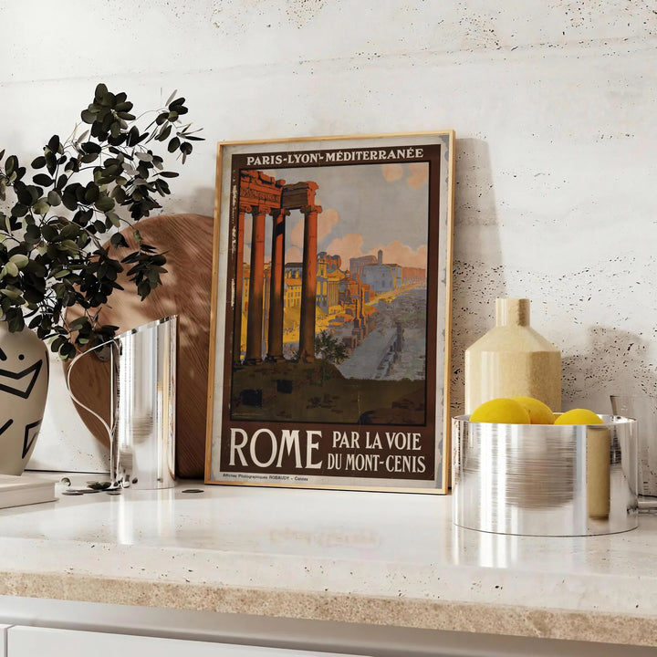 Rome Travel Poster Art Print Travel Poster High Quality Frame Premium Print Home Decor Color