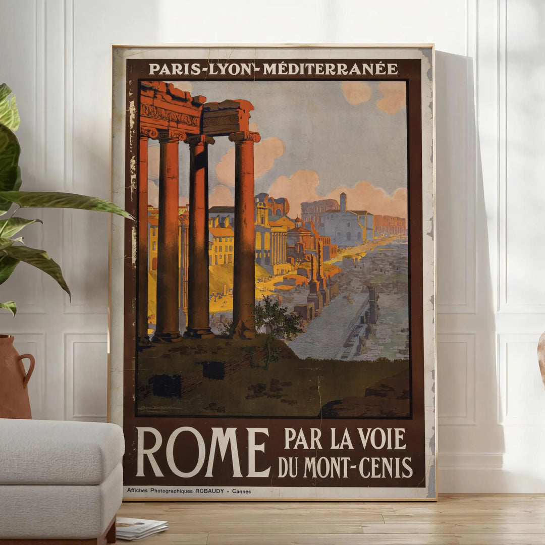 Rome Travel Poster Art Print Travel Poster High Quality Frame Premium Print Home Decor Color