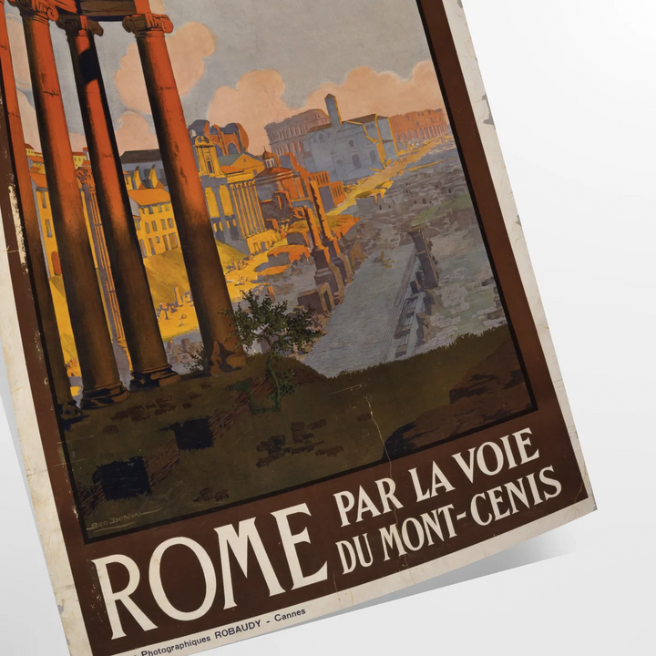 Rome Travel Poster Art Print Travel Poster High Quality Frame Premium Print Home Decor Color