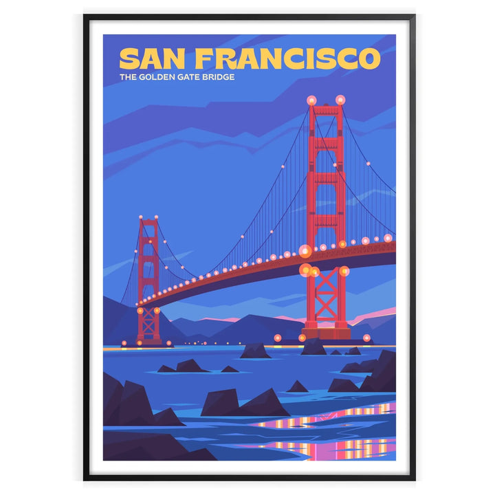 San francisco Print Travel Poster