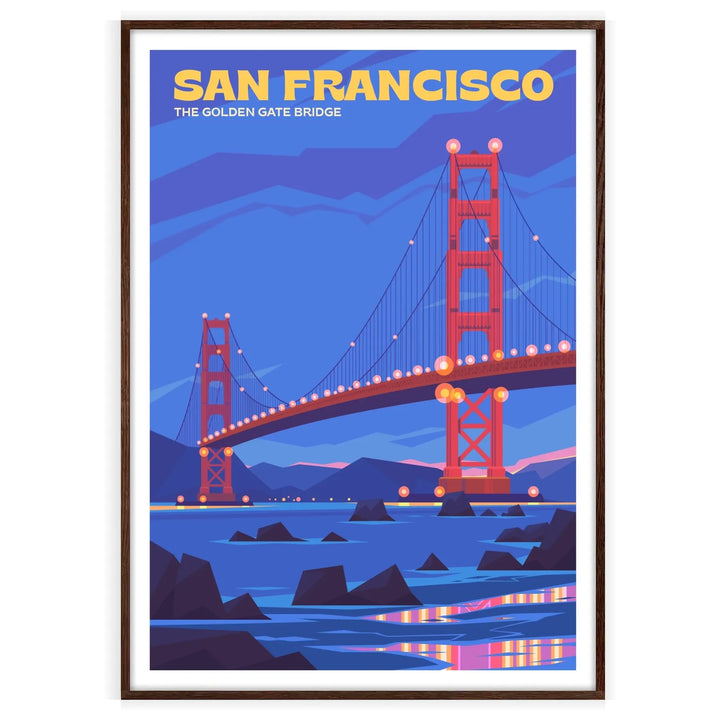 San francisco Print Travel Poster