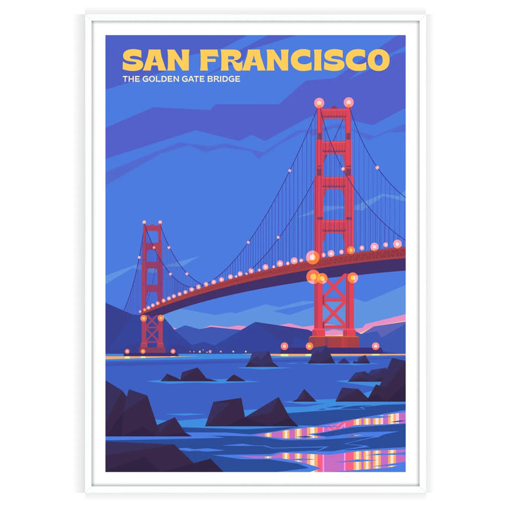 San francisco Print Travel Poster