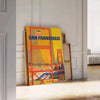 vibrant spirit San Francisco stunning travel poster warm brown orange hues captivating wall art perfect gift city lovers travelers standalone print decor