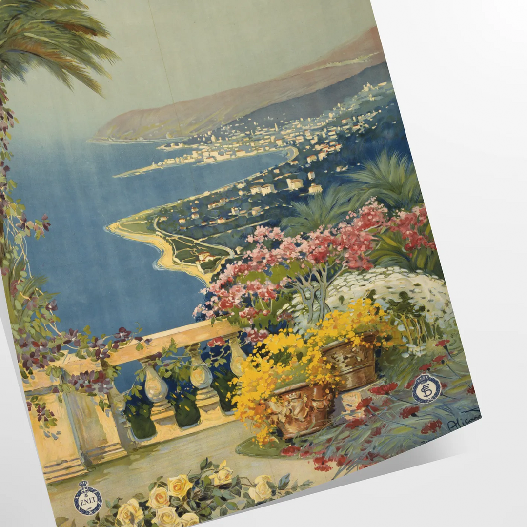 Sanremo Italy Travel Poster Poster Travel Poster High Quality Frame Premium Print Home Decor Color