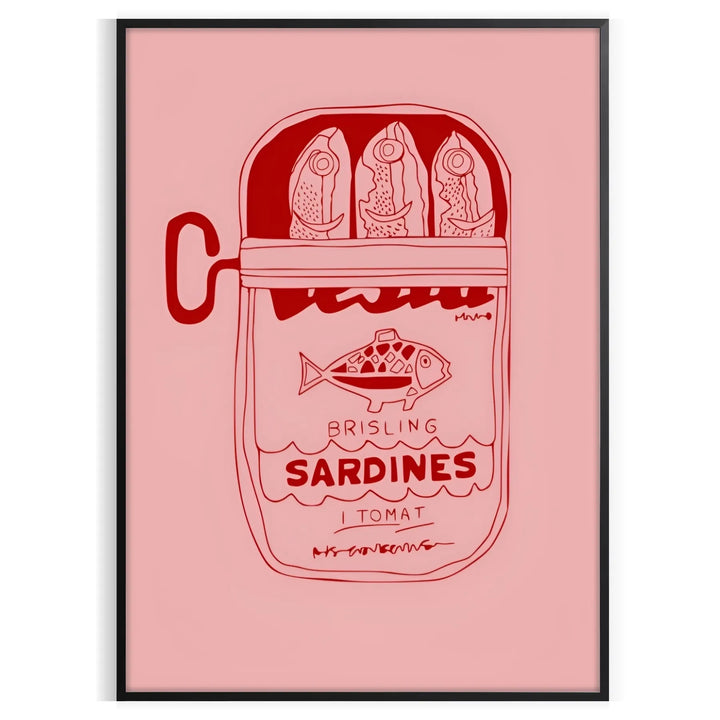 Sardine Kitchen Poster Travel Poster High Quality Frame Premium Print Home Decor Color