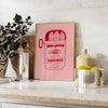 space Sardine Kitchen poster rustic brown gray hues unique wall art charming culinary touch room perfect gift sizes A4 cm A0