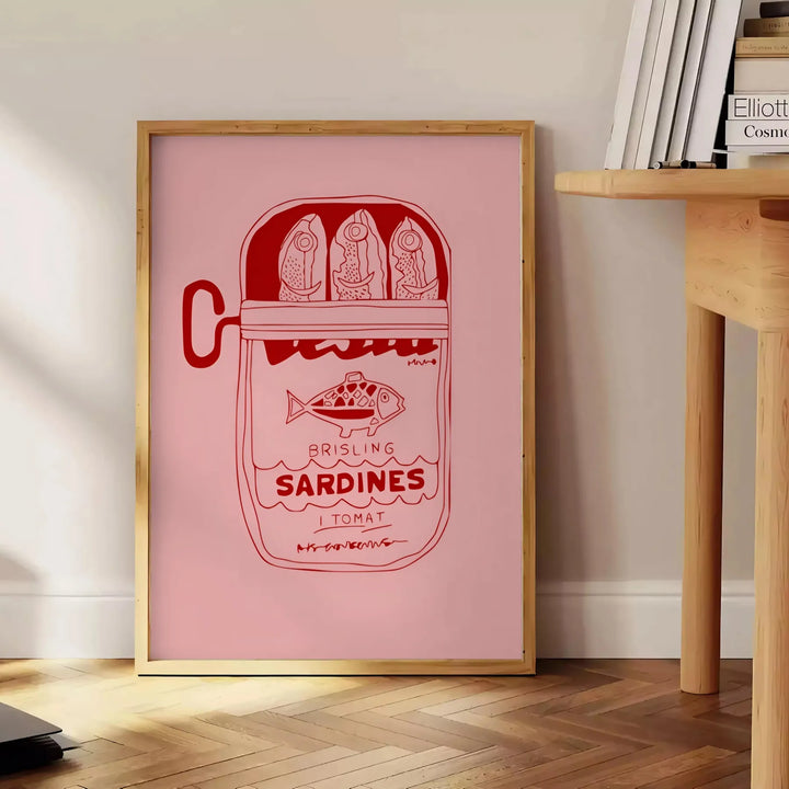 Sardine Kitchen Poster Travel Poster High Quality Frame Premium Print Home Decor Color