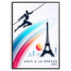 excitement Paris Olympics space Saut Perche print eye wall art grace pole vaulting perfect unique gift elegant addition decor sizes A4 20×28