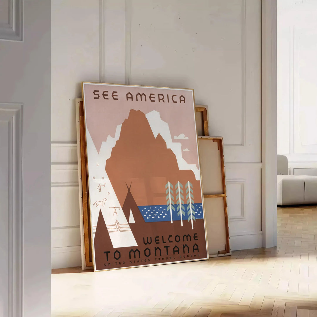 See America Travel Poster Poster Travel Poster High Quality Frame Premium Print Home Decor Color