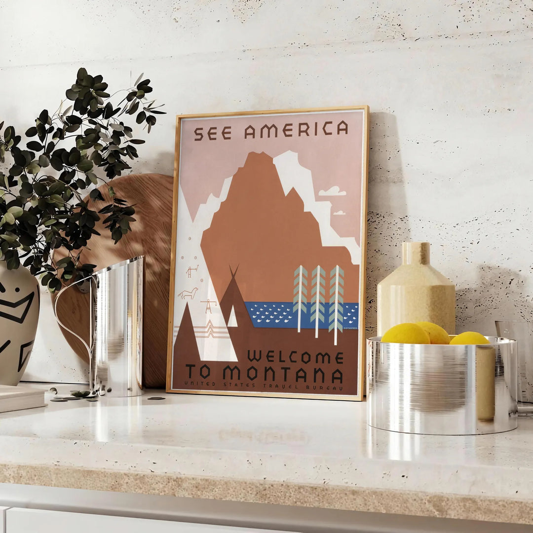 See America Travel Poster Poster Travel Poster High Quality Frame Premium Print Home Decor Color